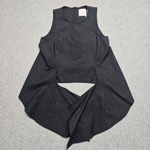 Prose & Poetry Womens Cotton Black Crop Top Size XS